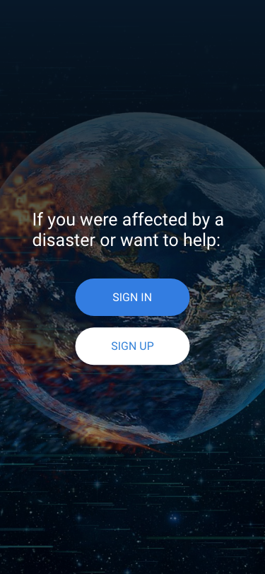 Disaster Relief mobile app