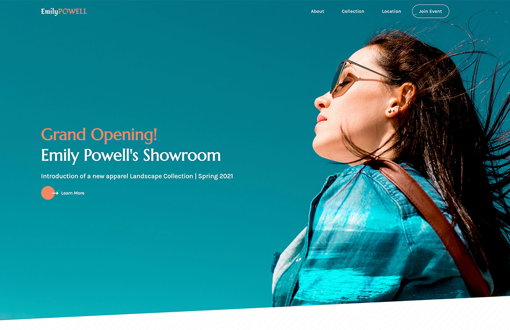 Emily Powell's Showroom Header